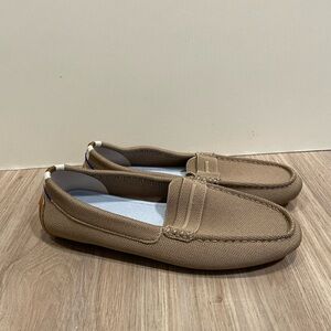 Rothy's Size 8.5 Tan Canvas Driver Loafers